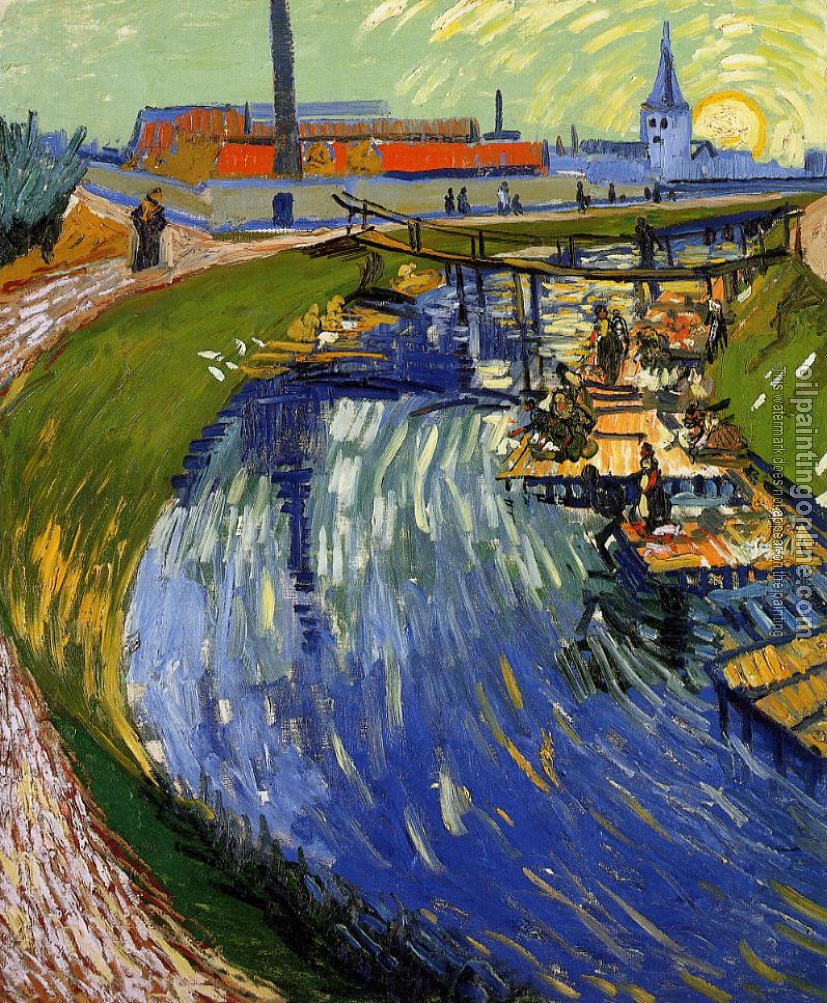 Gogh, Vincent van - Women Washing on a Canal
